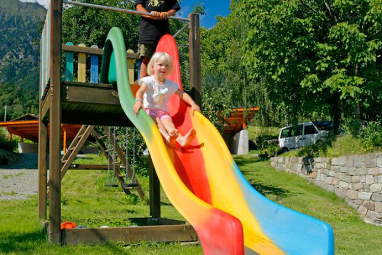 Playground with slide