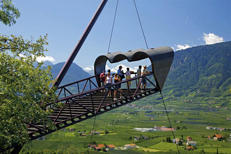 Gärten von Schloss Trauttmansdorff - Aussichtsplattform