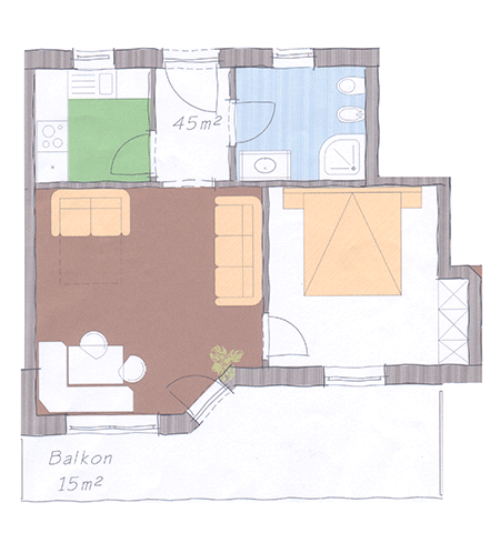 Skizze Ferienwohnung Jonagold Skizze Ferienwohnung Jonagold