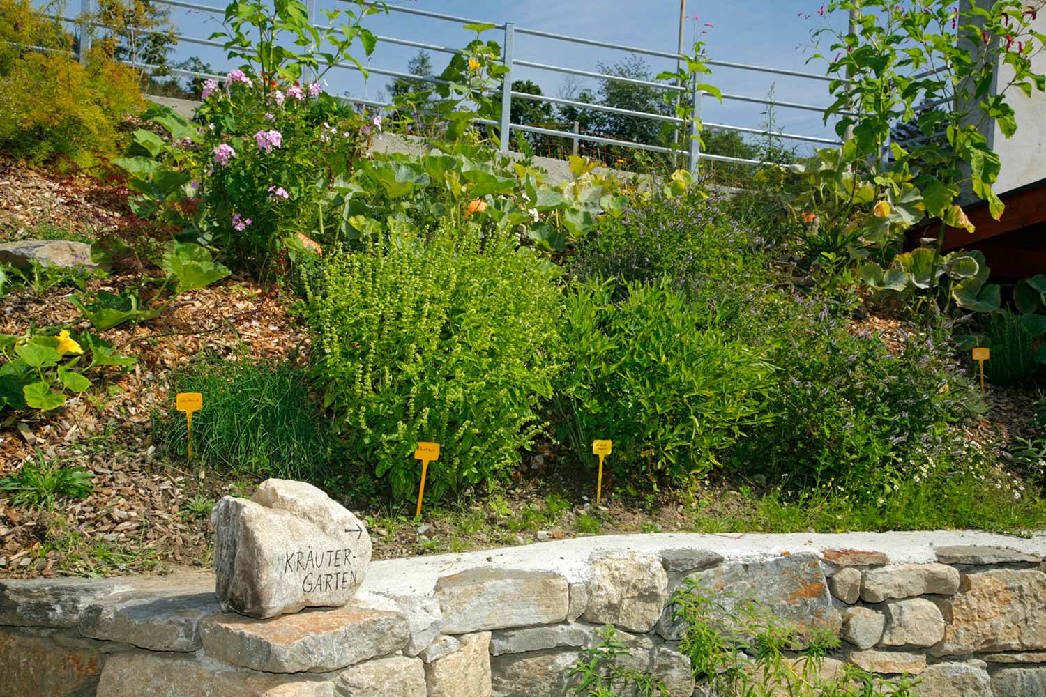 Herb garden at the Schattmair Hof, Dorf Tirol