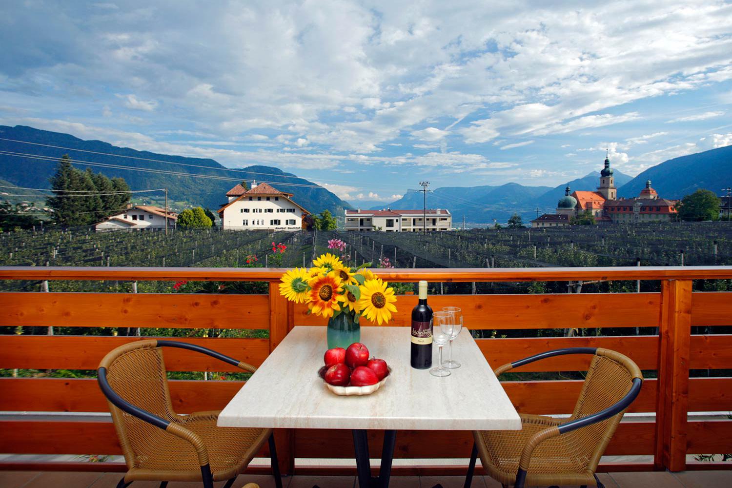 Vista dal balcone verso il seminario Johanneum