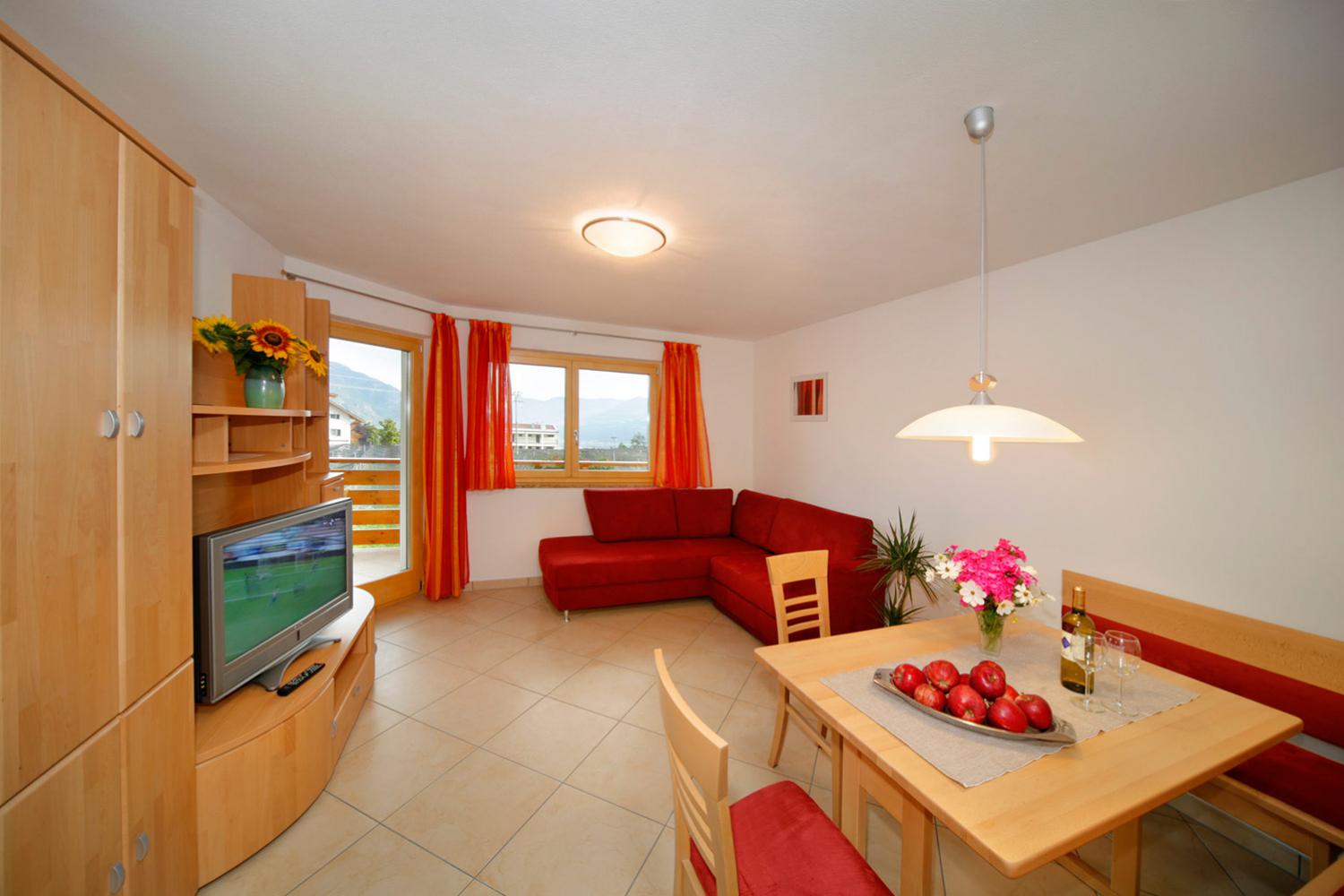 Living room with balcony